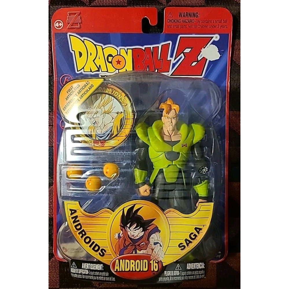 Irwin Toy 2001 Dragon Ball Z Android Saga Android 16 Action Figure New Sealed